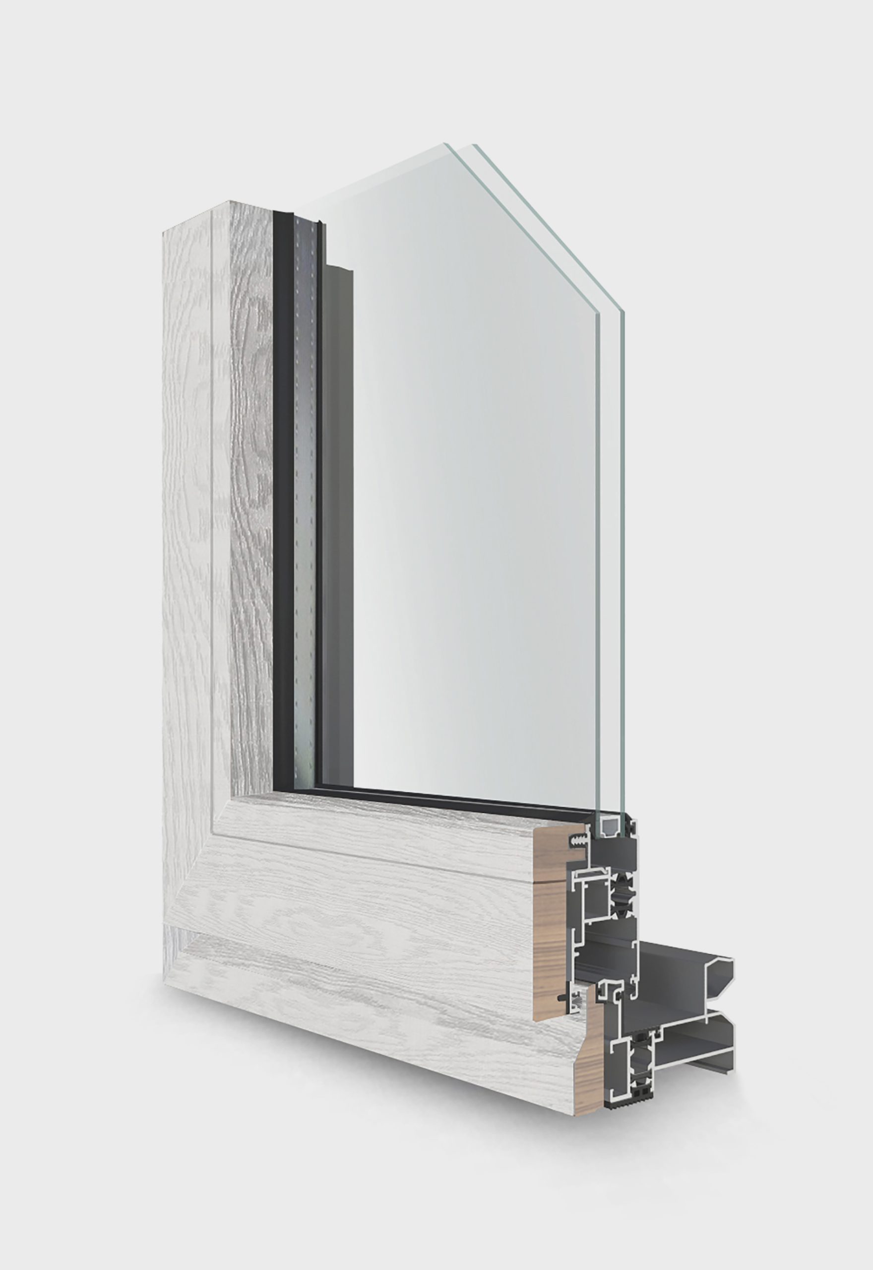 Wood Slide STT, White Stain